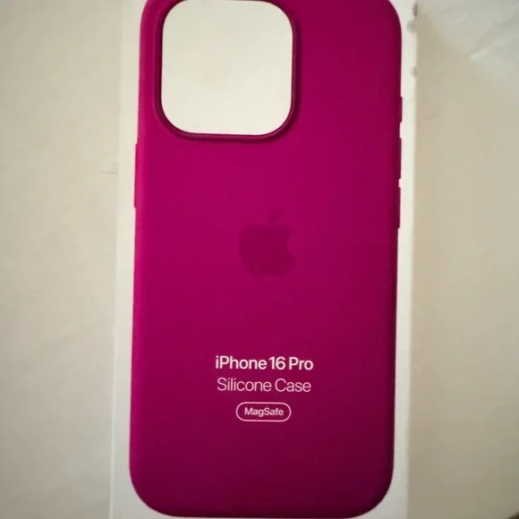 Apple Silicon Magenta Phone Case - Picture 3 of 5